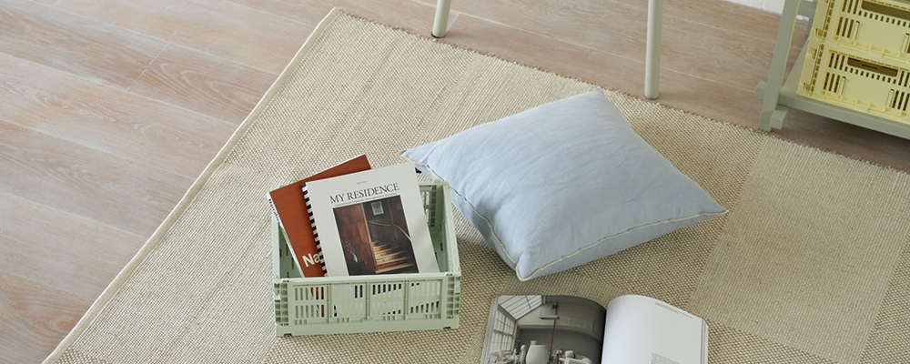 ヘイ チェック ラグ