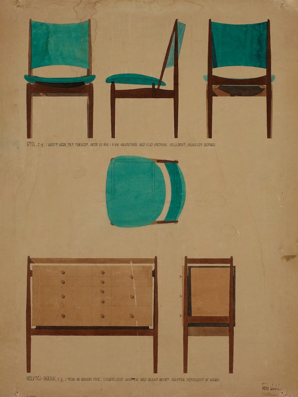 凛とした三角形のフォルムが美しいエジプシャンチェア