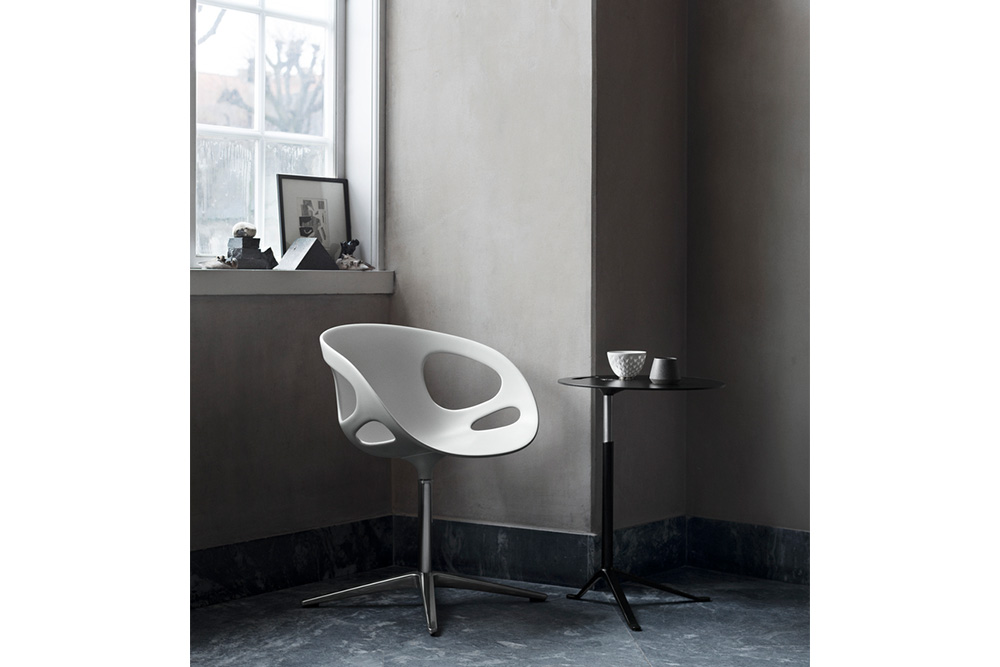 奥行55cmFRITZ HANSEN：RINリンチェア（ディープブルー・グレー）正規品・希少