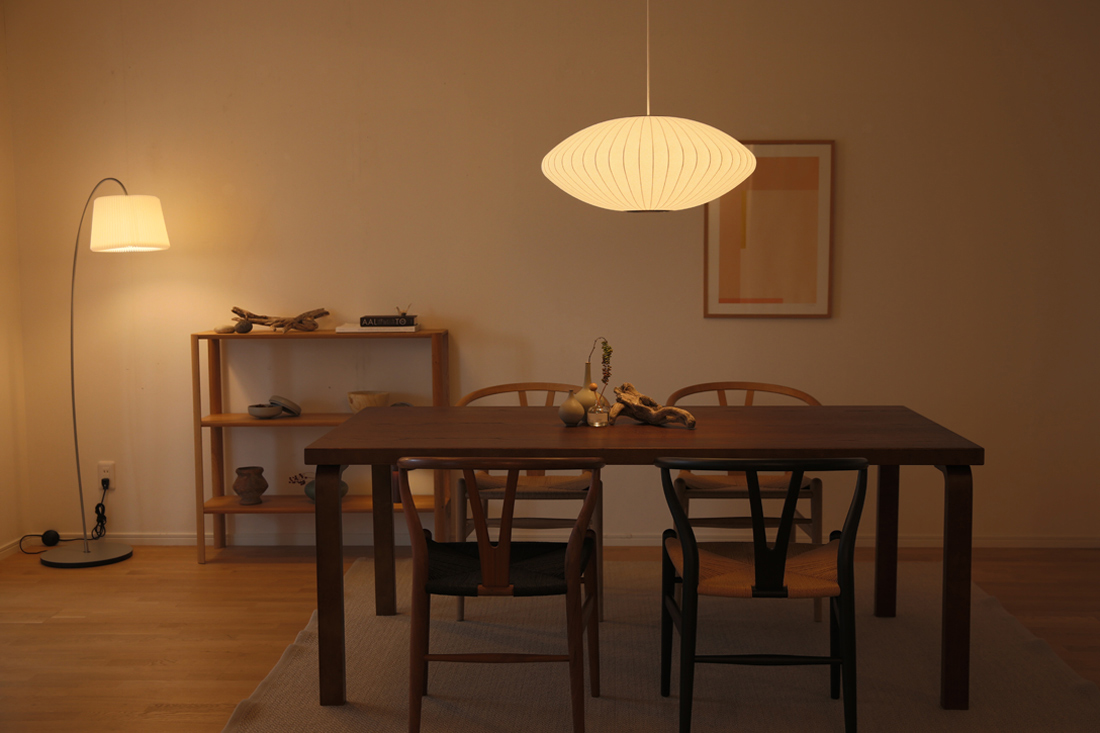 SNOWDROP フロアランプ グレー