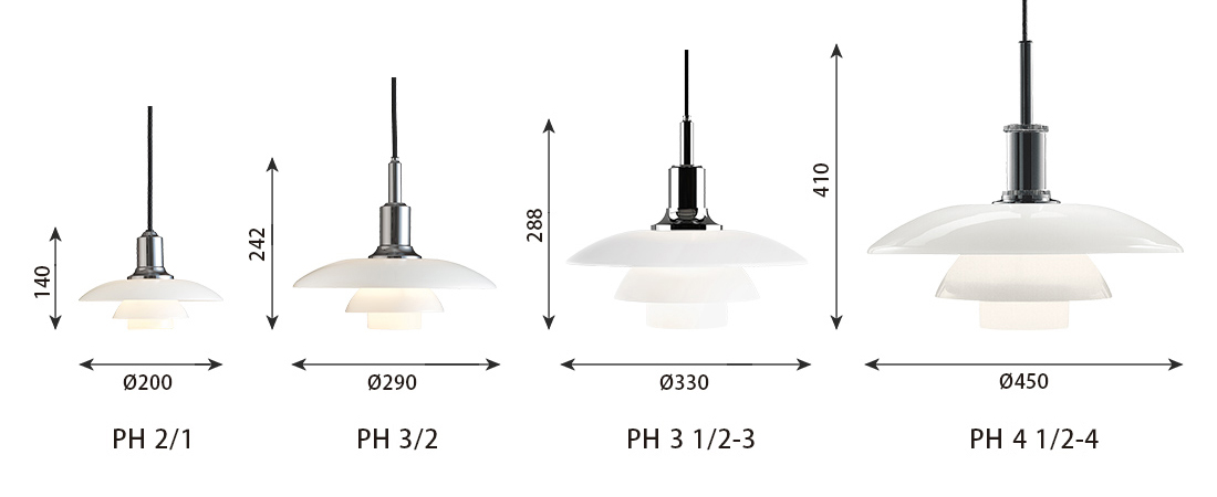 【コードカット無料】Louis Poulsen(ルイスポールセン)　 PH 2/1 Pendant ブラック・メタライズド