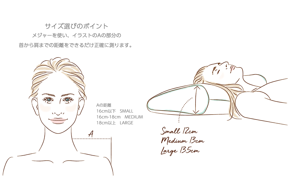 枕のサイズ選びのポイント