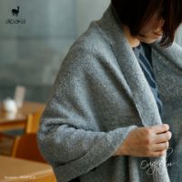 alpaka（アルパカ） ブークレ ポケット付きショール 【CONNECT別注