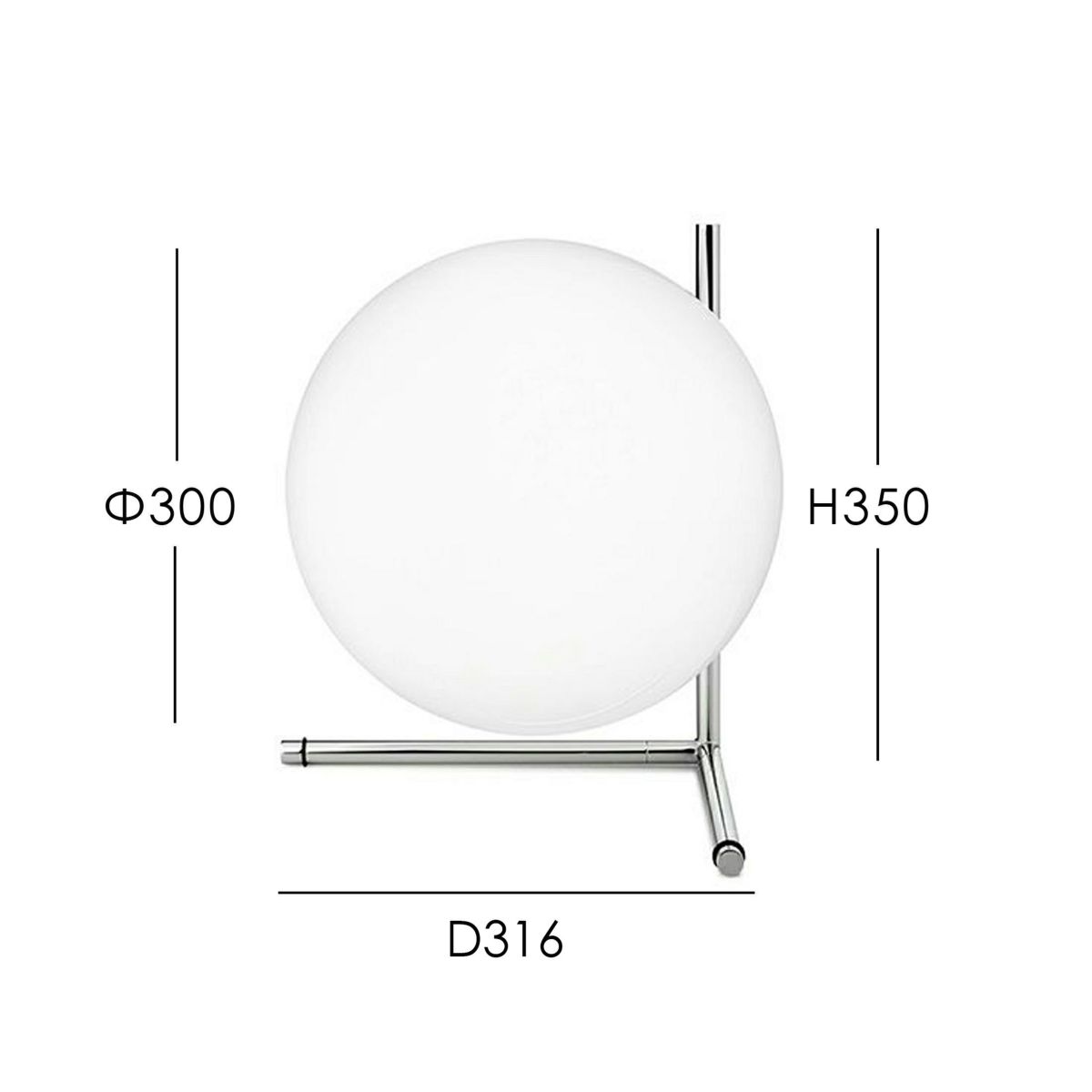 FLOS(フロス) / IC LIGHTS T2（アイシーライツT2）/ クローム