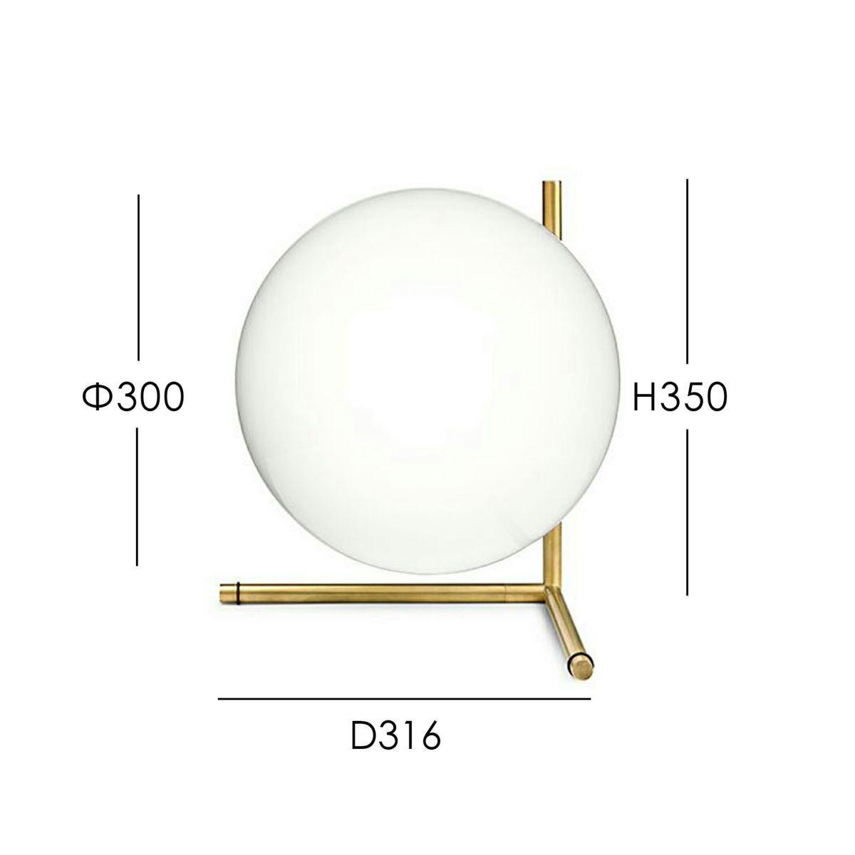 FLOS(フロス) / IC LIGHTS T2（アイシーライツT2）/ ゴールド