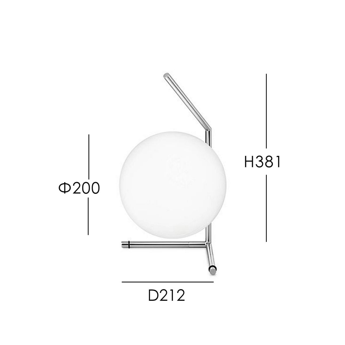 FLOS(フロス) / IC LIGHTS T1 LOW（アイシーライツT1 LOW）/ クローム
