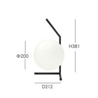 FLOS(フロス) / IC LIGHTS T1 LOW（アイシーライツT1 LOW）/ ブラック