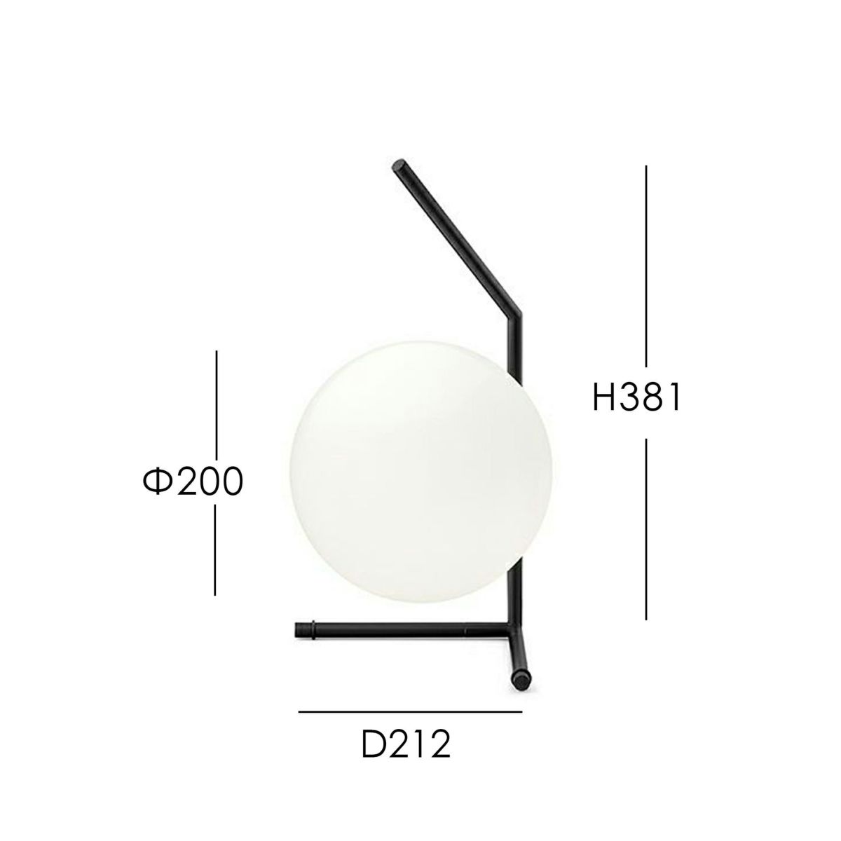 FLOS(フロス) / IC LIGHTS T1 LOW（アイシーライツT1 LOW）/ ブラック