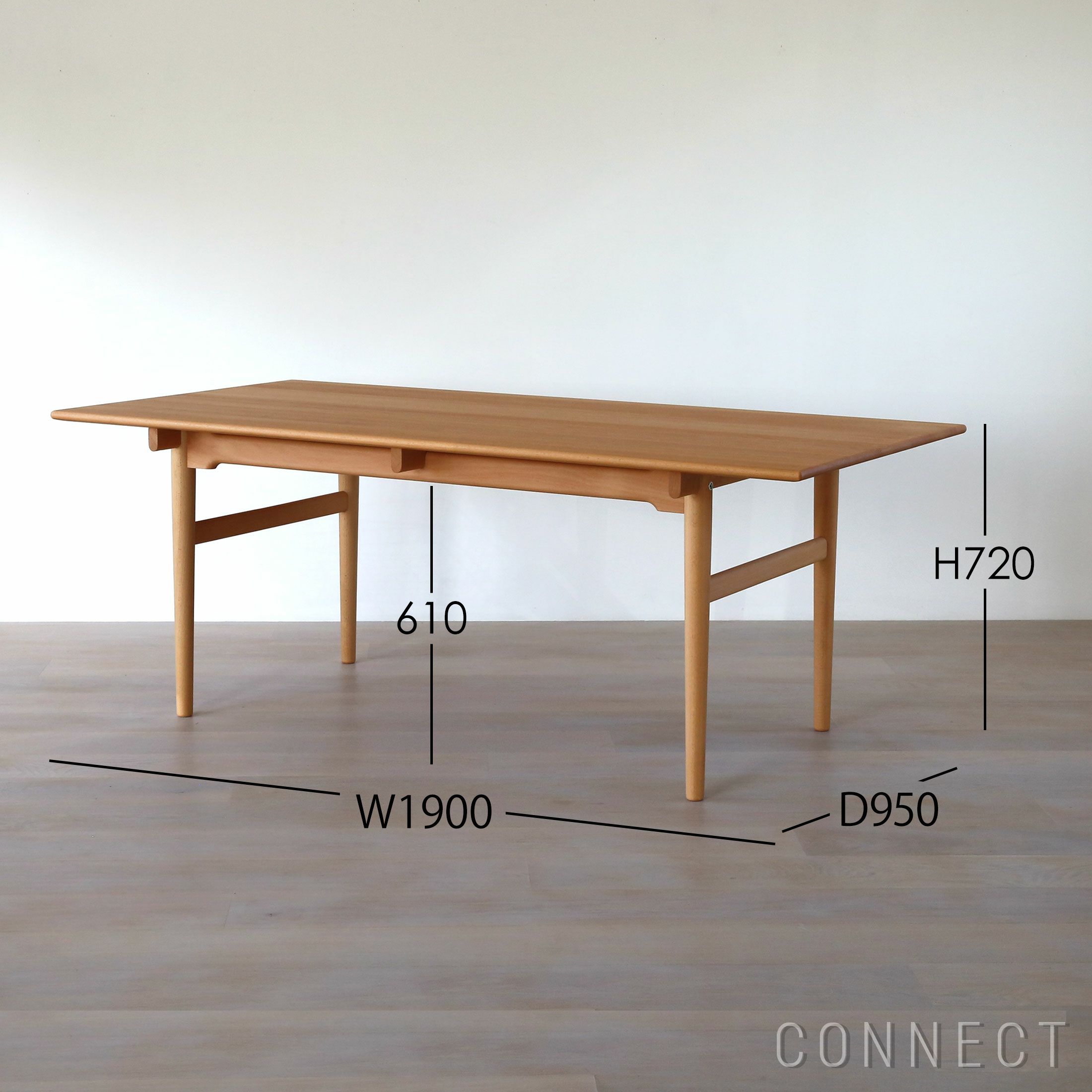 CARL HANSEN & SON （カール・ハンセン＆サン） / CH327 ダイニングテーブル / ビーチ材・オイル仕上げ / 190×95cm