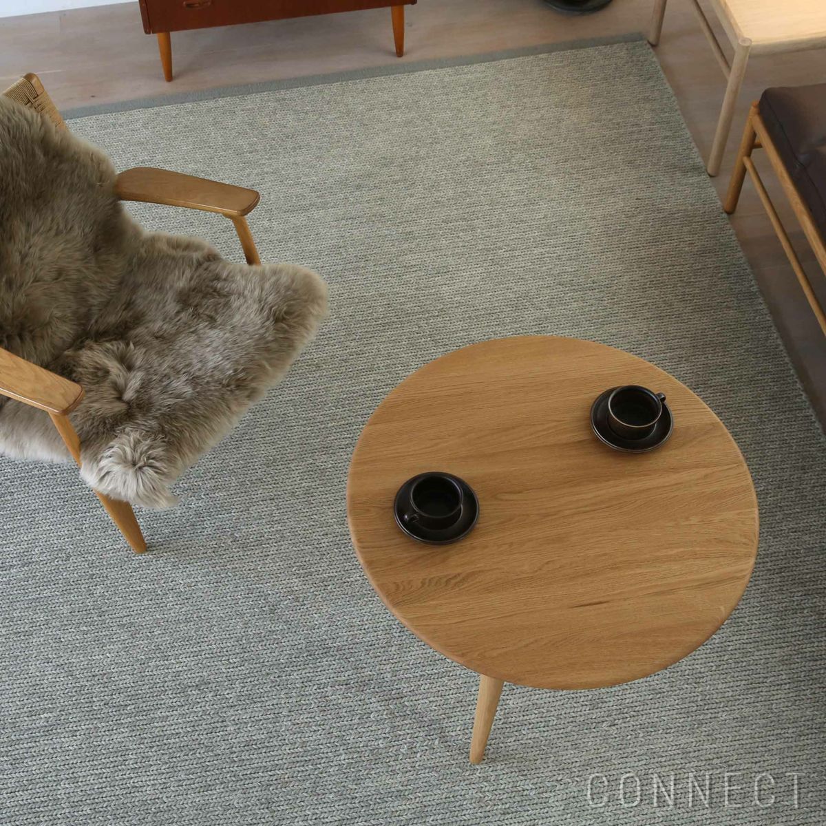 CARL HANSEN & SON（カール・ハンセン＆サン） / CH008 / オーク材・オイル仕上げ / φ78cm / コーヒーテーブル