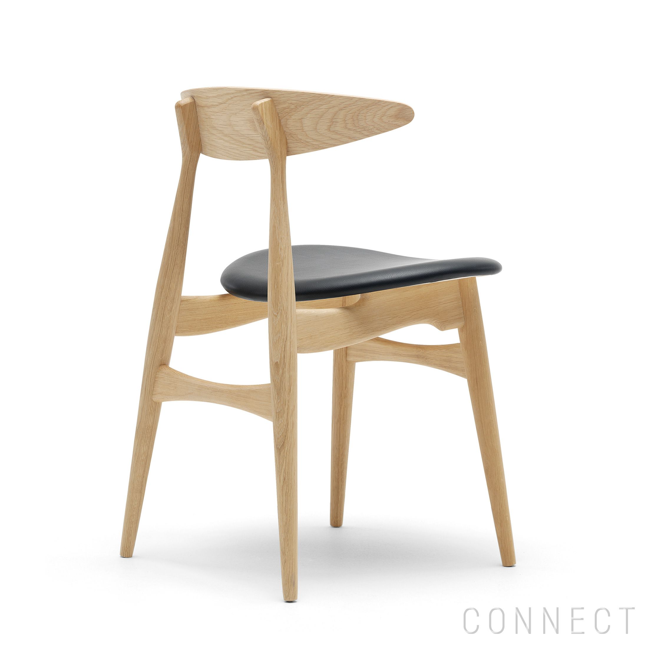 CARL HANSEN & SON （カールハンセン＆サン） CH33P オーク材・オイルフィニッシュ・ブラック レザー (Thor301)