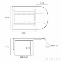 CARL HANSEN&SON （カールハンセン＆サン） CH002 / ダイニングテーブル オーク材・オイルフィニッシュ