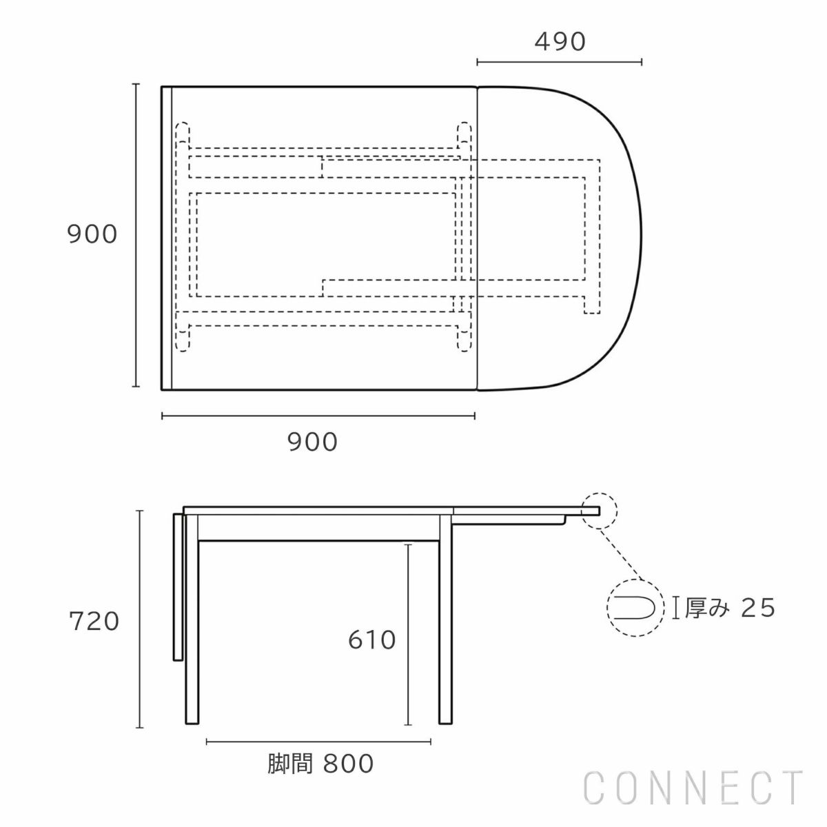 CARL HANSEN&SON （カールハンセン＆サン） CH002 / ダイニングテーブル オーク材・オイルフィニッシュ