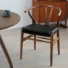 CARL HANSEN&SON （カールハンセン＆サン） CH24 / Yチェア （ワイチェア） 専用 両面 レザークッション / ブラック Loke 7150