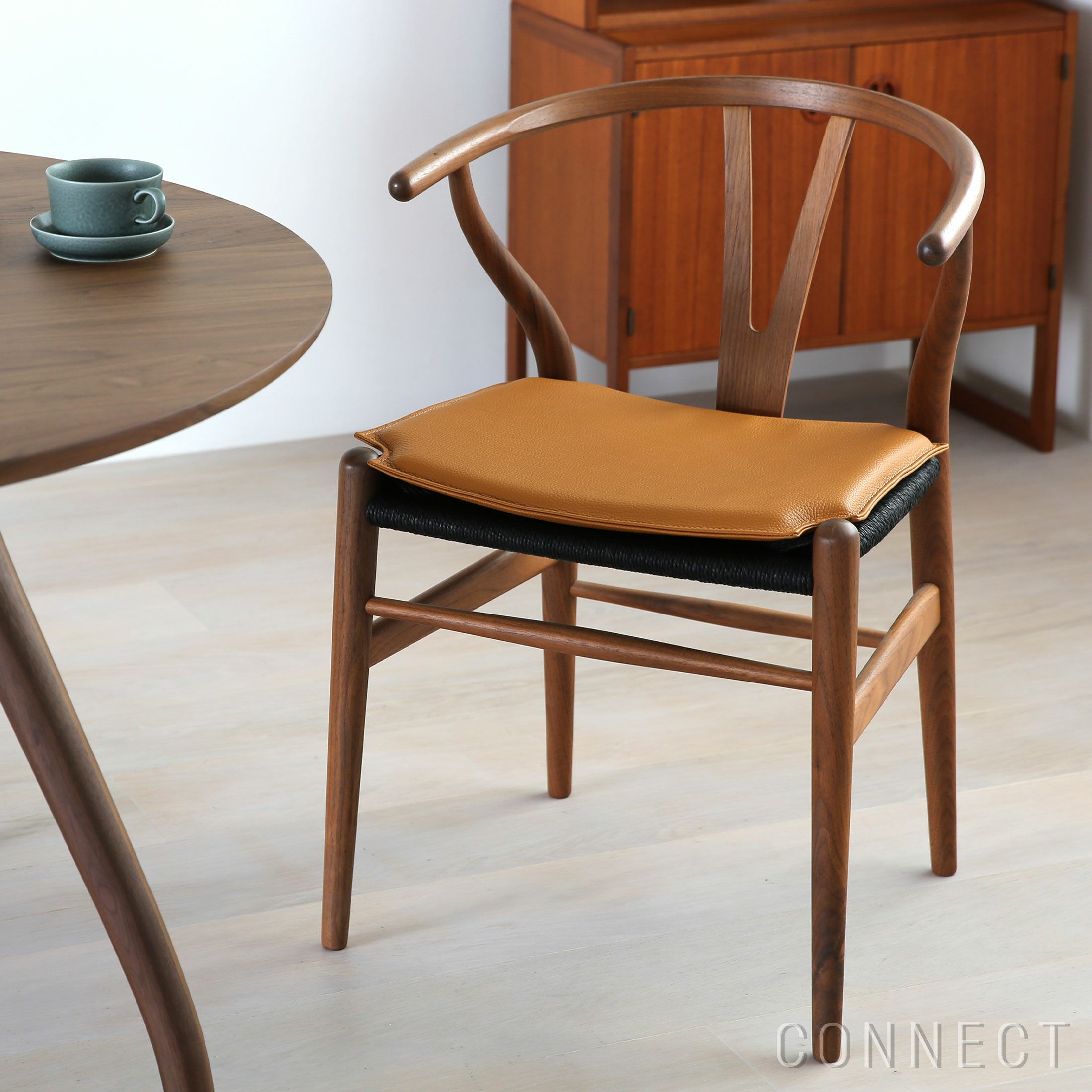 CARL HANSEN&SON （カールハンセン＆サン） CH24 / Yチェア （ワイチェア） 専用 両面 レザークッション / ゴールデンブラウン Loke 7050