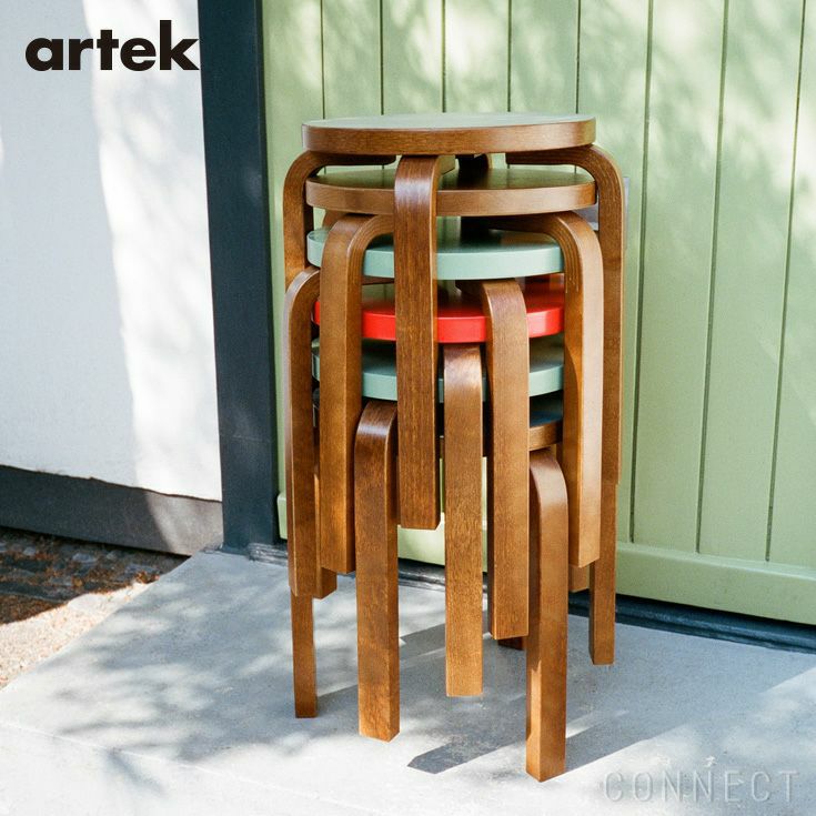 Artek（アルテック） / STOOL 60（スツール60） / バーチ材・ウォルナットステイン仕上げ