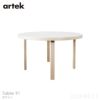 Artek（アルテック） / TABLE 91 / バーチ材 / 天板・ホワイトラミネート / ラウンドテーブル / φ125cm