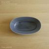 yumiko iihoshi porcelain （イイホシユミコ）/ Oval plate M / オーバルプレート　M (moon gray)