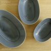 yumiko iihoshi porcelain （イイホシユミコ）/ Oval plate L / オーバルプレート　L (moon gray)
