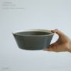 yumiko iihoshi porcelain （イイホシユミコ） dishes（ディッシーズ） ボウルL 〈fog gray〉フォググレー