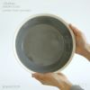 yumiko iihoshi porcelain （イイホシユミコ） dishes（ディッシーズ） プレート23cm 〈fog gray〉フォググレー