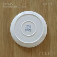yumiko iihoshi porcelain （イイホシユミコ） ReIRABO（リイラボ） ラウンドプレート 21.5cm　〈quiet white〉
