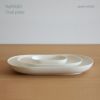 yumiko iihoshi porcelain （イイホシユミコ） ReIRABO（リイラボ） オーバルプレート Lサイズ〈quiet white〉