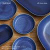 yumiko iihoshi porcelain （イイホシユミコ） ReIRABO（リイラボ） オーバルプレート Sサイズ〈offshore blue〉