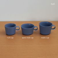 yumiko iihoshi porcelain （イイホシユミコ） unjour （アンジュール） nuit カップ ルリ