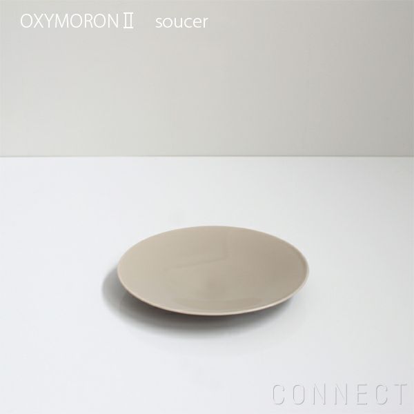 yumiko iihoshi porcelain （イイホシユミコ） OXYMORONⅡ（オクシモロン2）ソーサー グレー