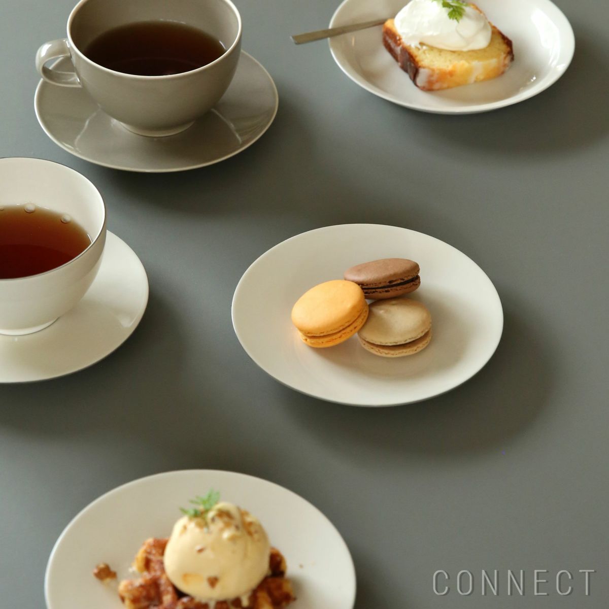 yumiko iihoshi porcelain （イイホシユミコ） OXYMORONⅡ（オクシモロン2）ソーサー グレーライン