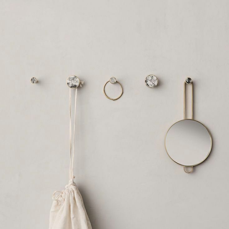 ferm LIVING （ファームリビング）/ Hook  -Stone-  White Marble L / フック