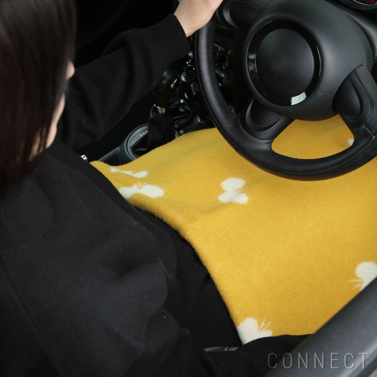 KLIPPAN（クリッパン）×mina perhonen（ミナ ペルホネン）ウールブランケット〈CHOUCHO〉ミニサイズ　65×90cm