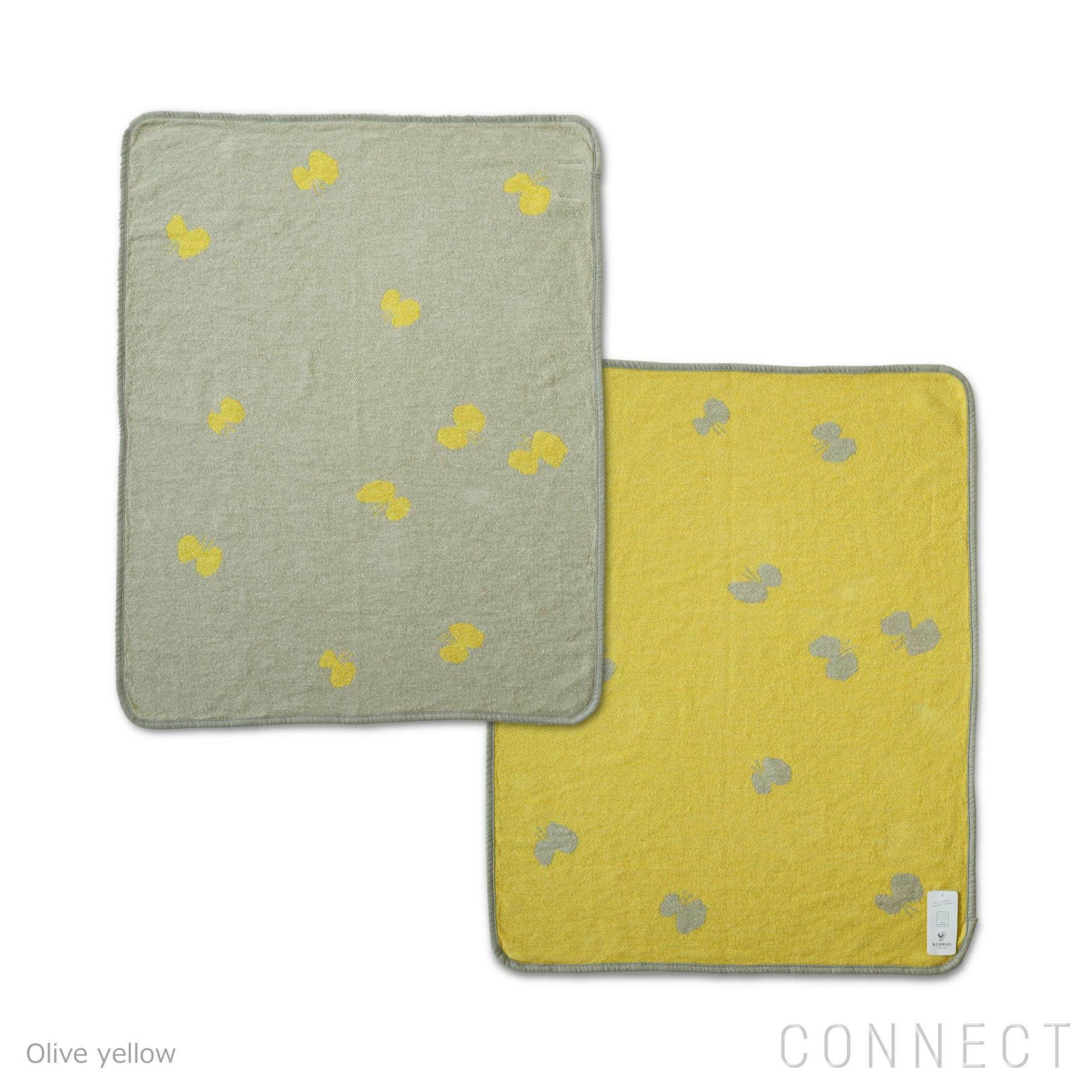 KLIPPAN（クリッパン）×mina perhonen（ミナ ペルホネン） / CHOUCHO ミニ　コットンブランケット　70×90cm