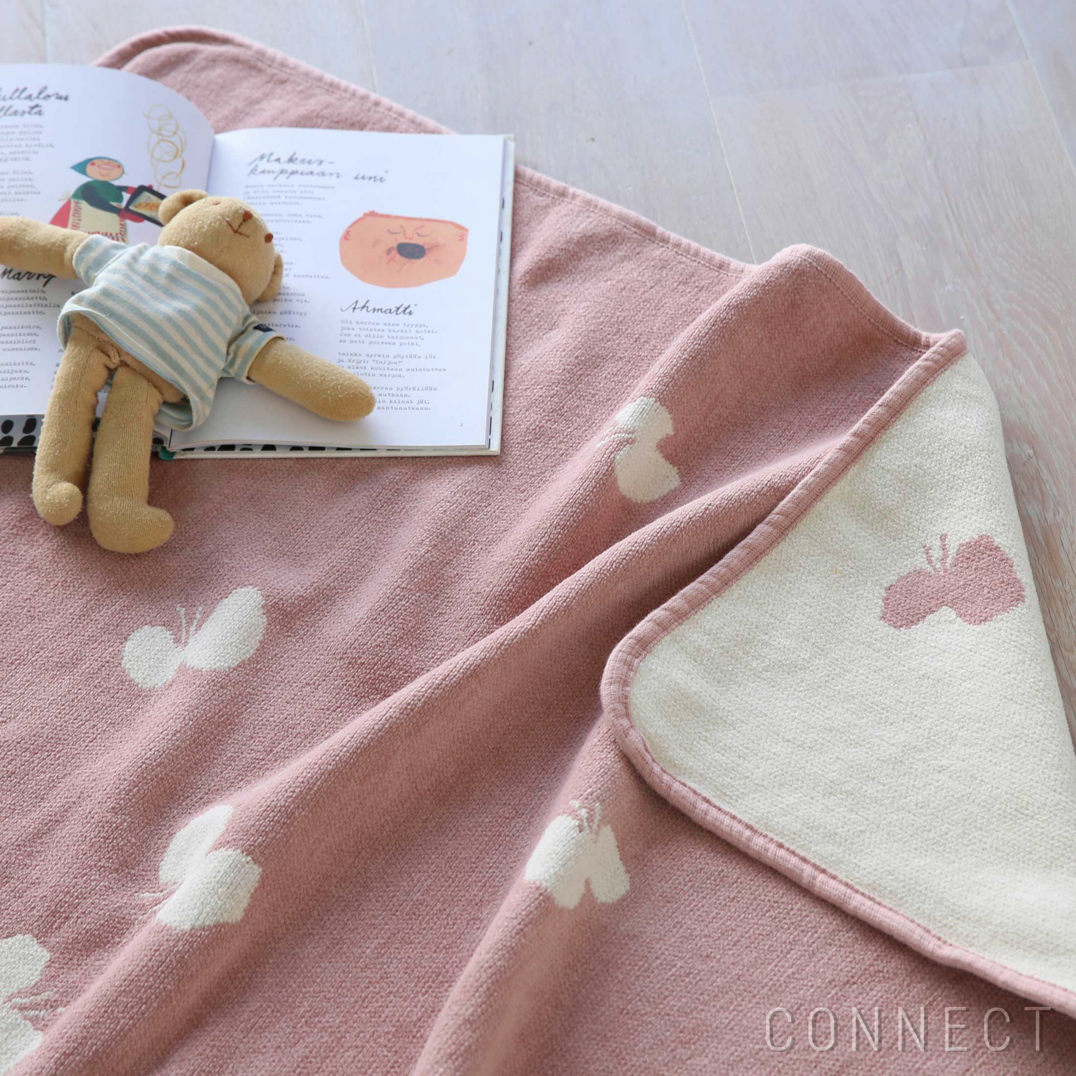 KLIPPAN（クリッパン）×mina perhonen（ミナ ペルホネン） / CHOUCHO ミニ　コットンブランケット　70×90cm