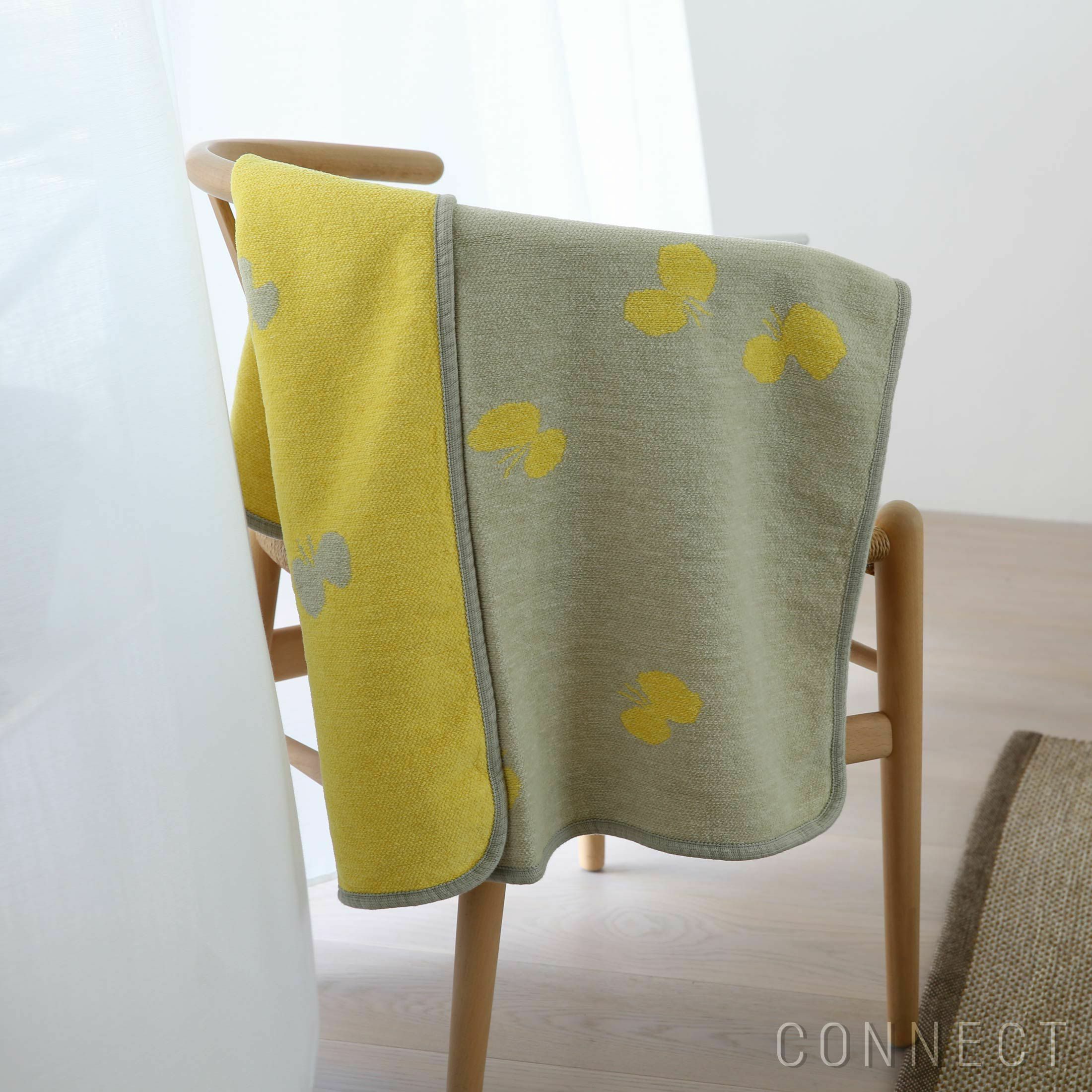 KLIPPAN（クリッパン）×mina perhonen（ミナ ペルホネン） / CHOUCHO ミニ　コットンブランケット　70×90cm