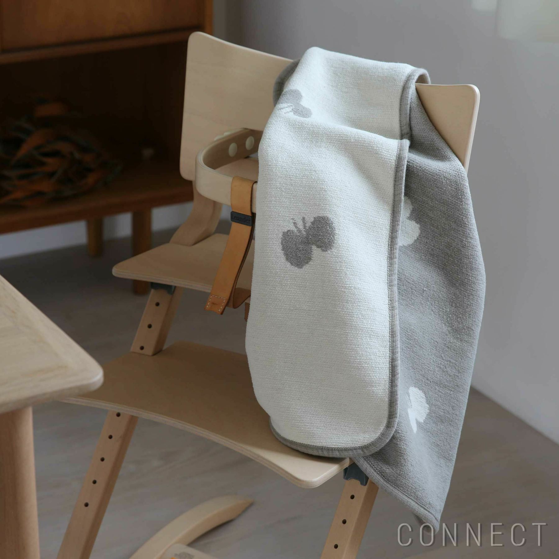 KLIPPAN（クリッパン）×mina perhonen（ミナ ペルホネン） / CHOUCHO ミニ　コットンブランケット　70×90cm