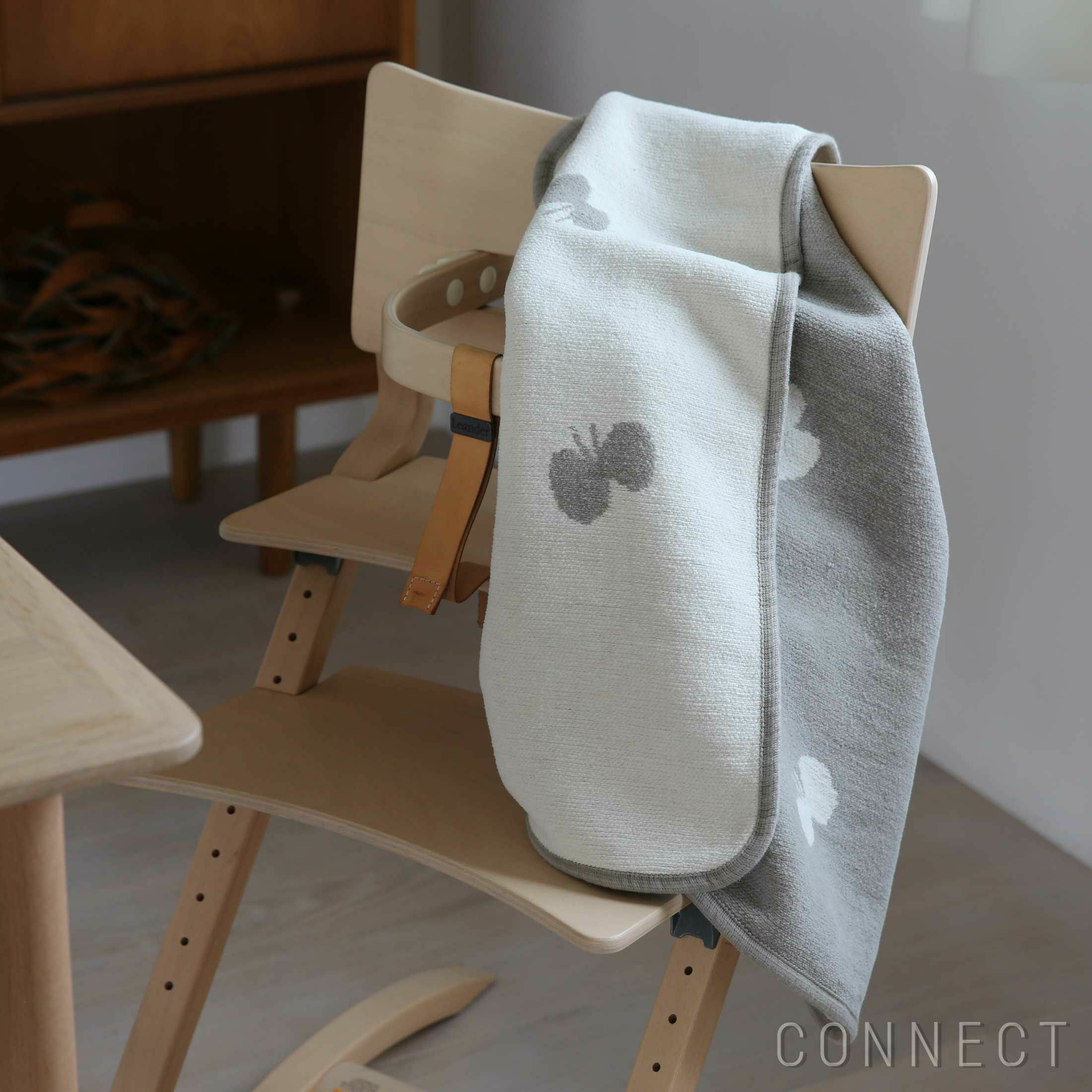 KLIPPAN（クリッパン）×mina perhonen（ミナ ペルホネン） / CHOUCHO ミニ　コットンブランケット　70×90cm