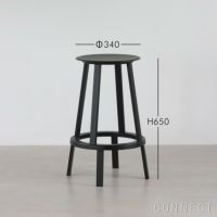 HAY(ヘイ) / REVOLVER BAR STOOL LOW （スツール） / ブラック