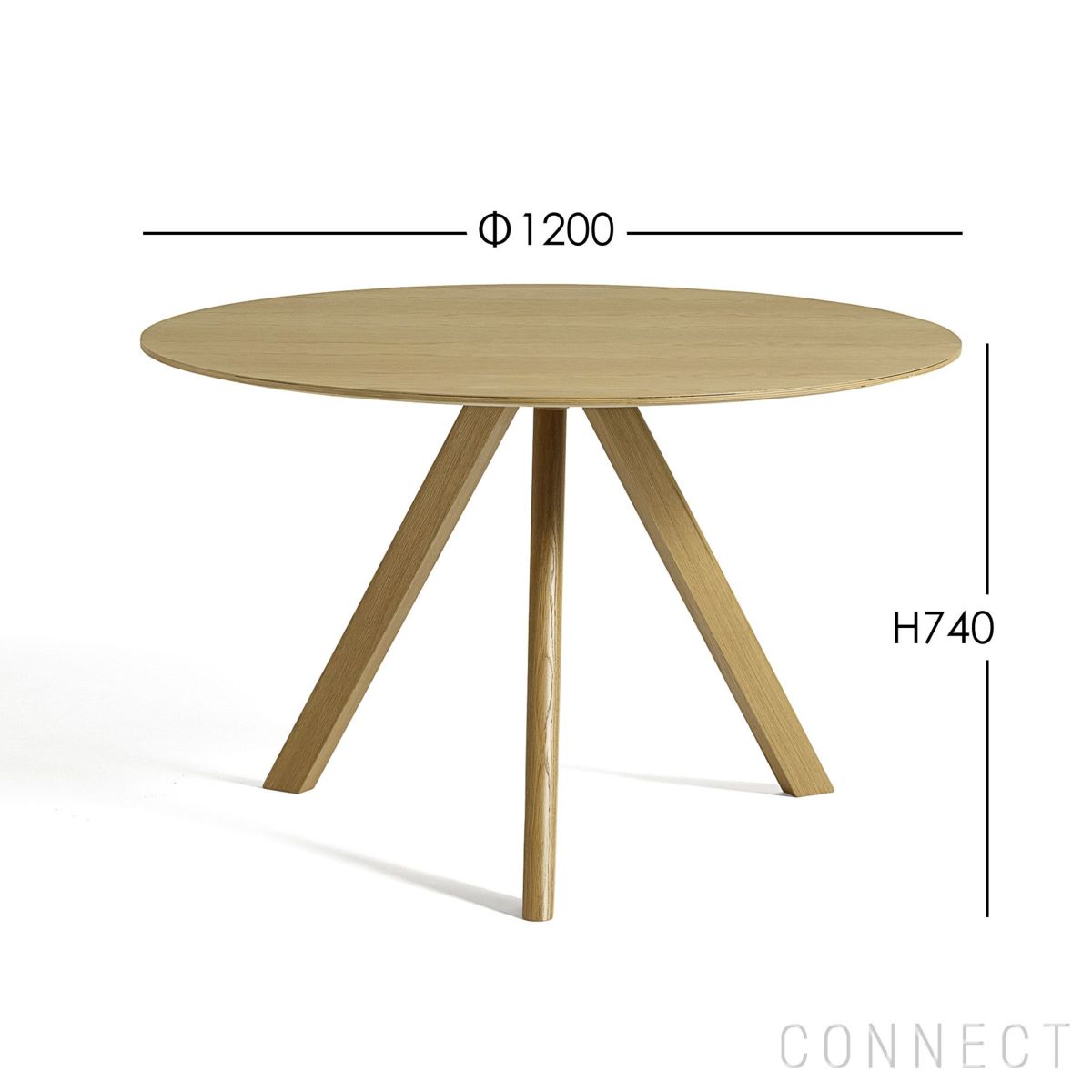 HAY（ヘイ） / CPH 20 ROUND（ラウンド） / Φ120cm / オーク材・ウォーターラッカー / テーブル