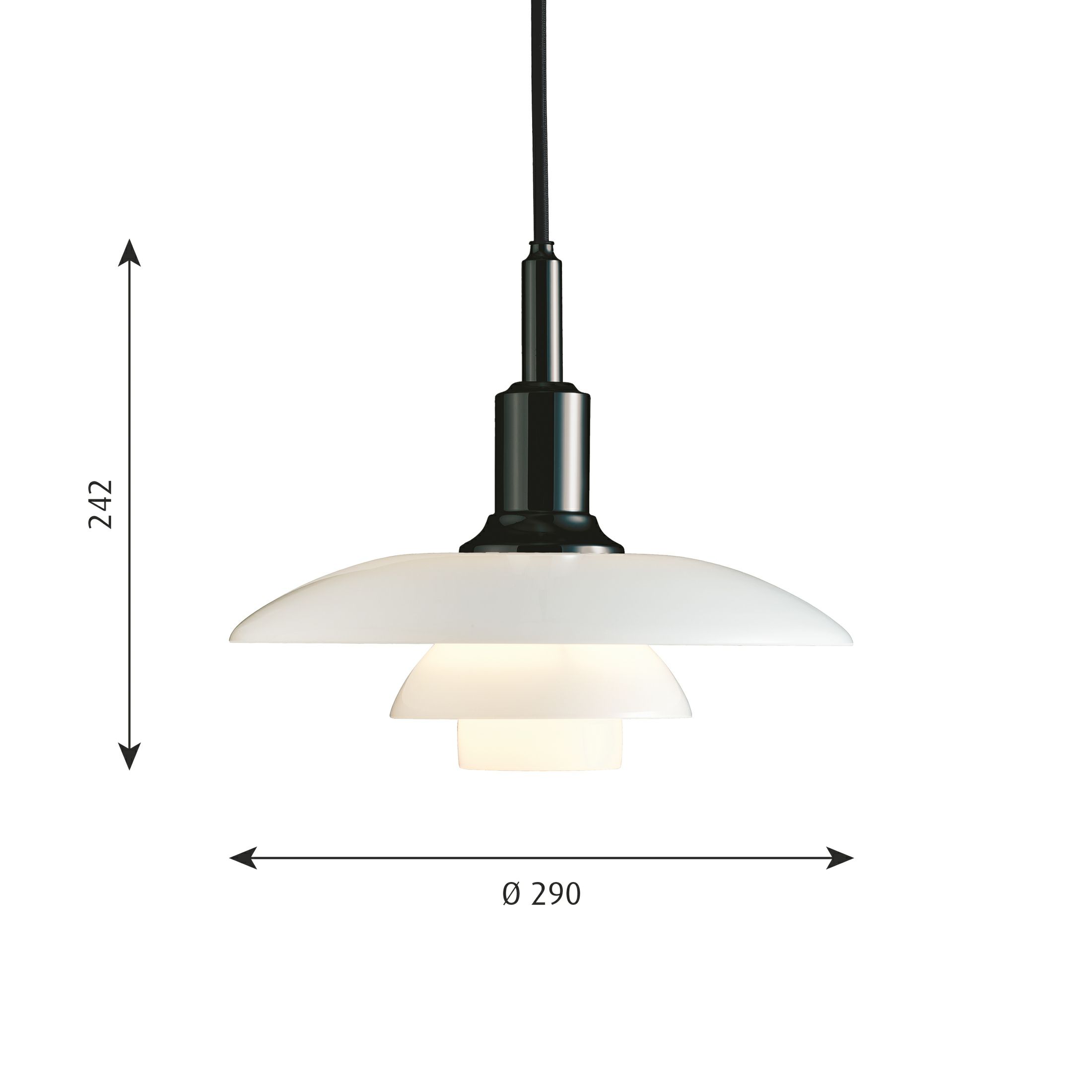 louis poulsen(ルイスポールセン)　 PH 3/2 Pendant ブラック・メタライズド