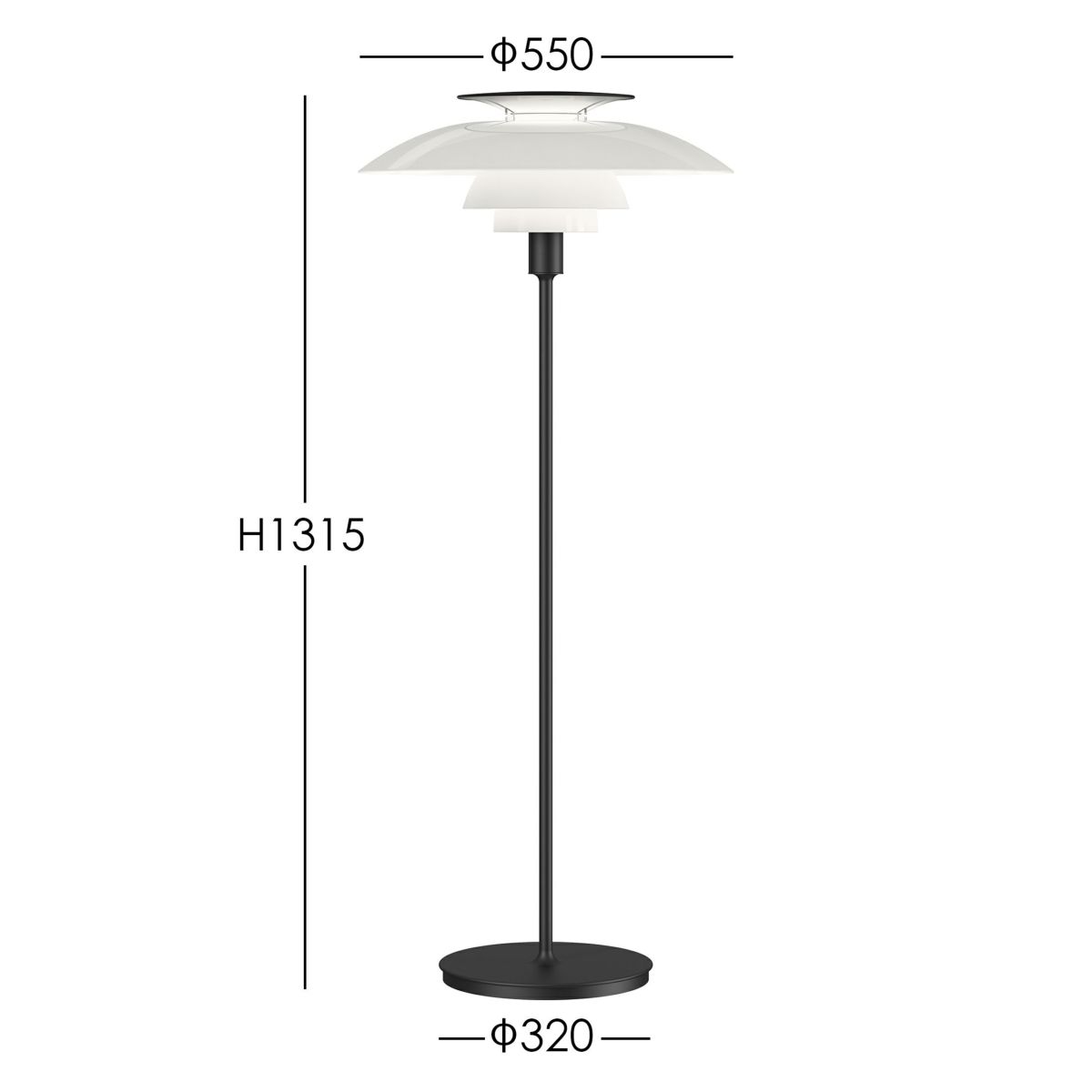 Louis Poulsen(ルイスポールセン)　 PH 80 Floor