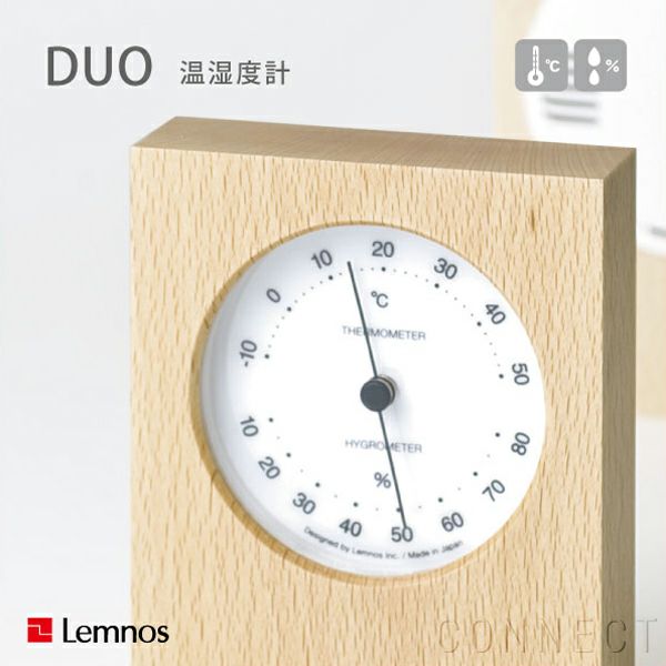 ポイント10倍】Lemnos（レムノス）/DUO デュオ 温湿度計 CONNECT