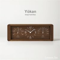 LEMNOS(レムノス)/Yokan(ヨウカン) 　置時計　温湿度計