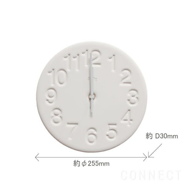 LEMNOS(レムノス)/珪藻土（けいそうど）の時計 掛け時計