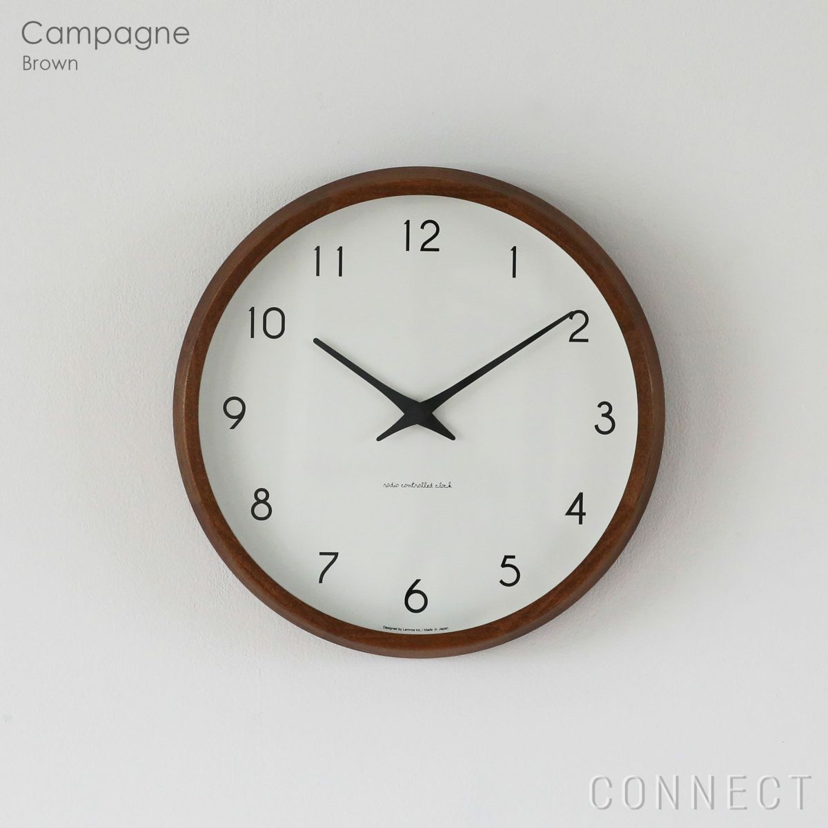 LEMNOS(レムノス)/Campagne(カンパーニュ）　電波時計、掛時計