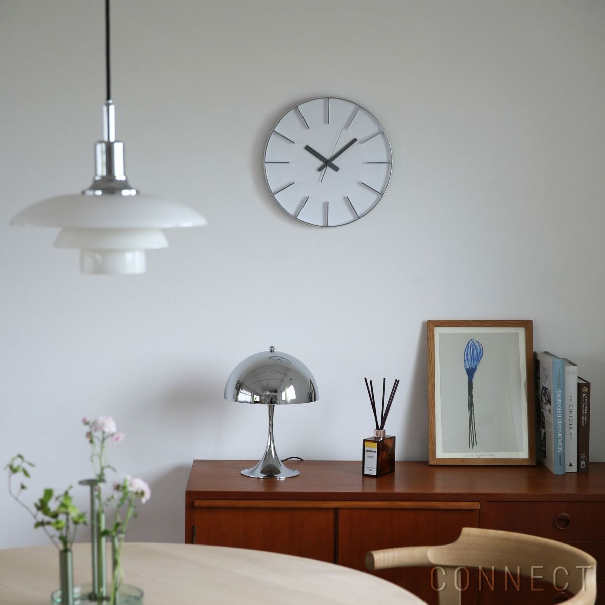 LEMNOS(レムノス)/Edge clock ホワイト