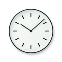 LEMNOS(レムノス)/MONO Clock(モノクロック)  掛け時計　棒指標  ホワイト