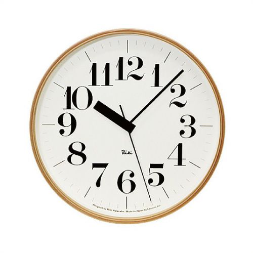 LEMNOS ( レムノス ) / Riki clock ( リキクロック) 　電波時計 太字 L （φ305mm） 　掛時計