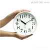 LEMNOS(レムノス)/　Riki Steel Clock(リキスティールクロック) 　電波時計 太字 ホワイト
